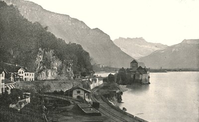 O castelo de Chillon, Suíça, 1895. de Unbekannt
