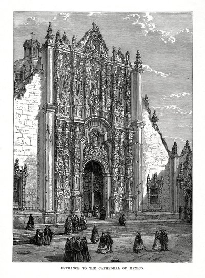 Catedral, Cidade do México, México, século XIX de Unbekannt