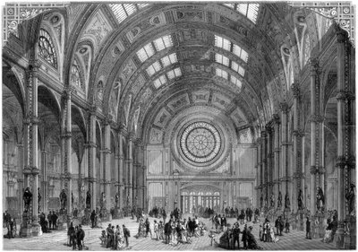 O salão central, Alexandra Palace, Londres, 1875 de Unbekannt
