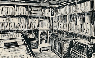A Biblioteca Acorrentada em Wimborne, 1929 de Unbekannt
