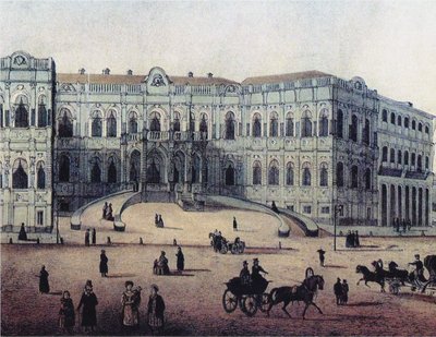 A Casa Chertkov na rua Myasnitskaya em Moscou, década de 1860 de Unbekannt