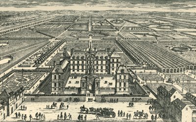 O castelo de La Rochefoucauld, Liancourt, Oise, norte da França, c1675, 1903. de Unbekannt