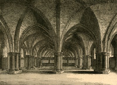 A Igreja de St. Faith, a Cripta do Antigo St. Pauls, de uma vista de Hollar, 1897. de Unbekannt