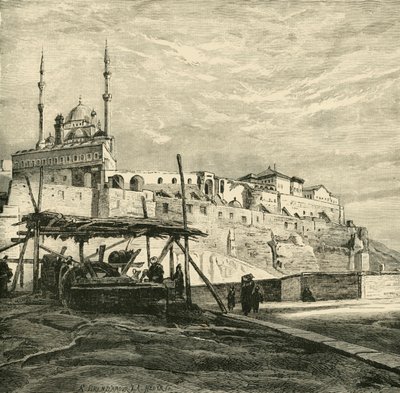 A Cidadela do Cairo, construída por Saladin, 1890. de Unbekannt