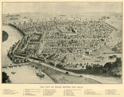 A cidade de Delhi antes do cerco, 1901. de Unbekannt