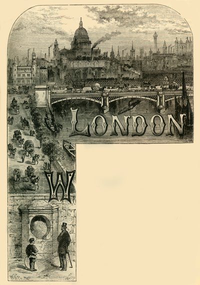 A cidade de Londres, c1872. de Unbekannt