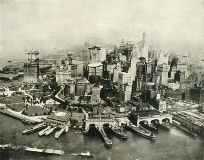A cidade de Nova York, vista do ar, 1936. de Unbekannt