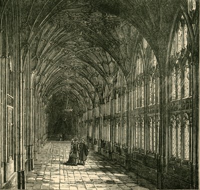 Claustros da Catedral de Gloucester, 1898. de Unbekannt