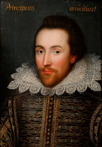 O retrato Cobbe de William Shakespeare 1564-1616, c1610. de Unbekannt