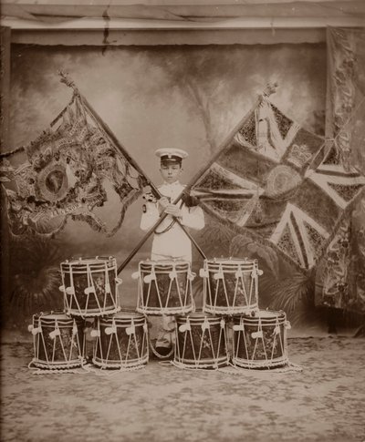 As cores do 1º Royal Munster Fusiliers, Rangoon, Birmânia, 1913 de Unbekannt