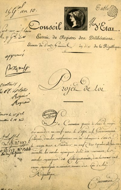 The Concordat and Organic Articles, 5 de abril de 1802, 1921. de Unbekannt