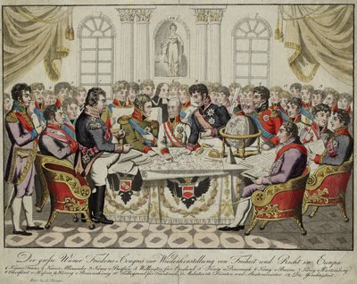 O Congresso de Viena, c. 1815 de Unbekannt