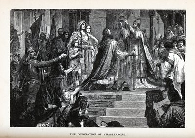 A coroação de Carlos Magno, 1882 de Unbekannt