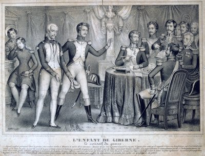 O Conselho de Guerra, 1818, século XIX de Unbekannt