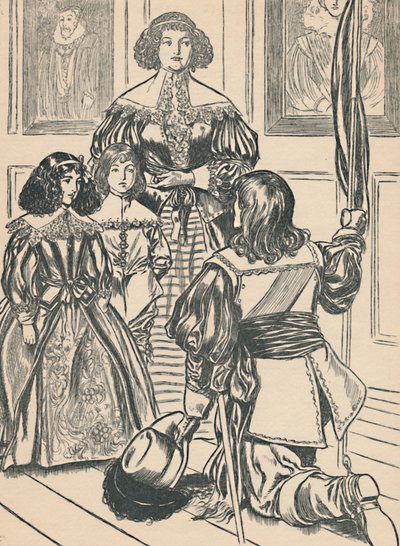 A condessa recebe as bandeiras, c1907 de Unbekannt