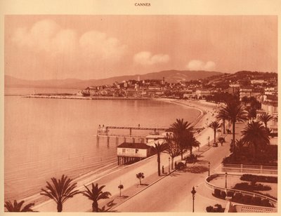 Croisette e Mont Chevalier, Cannes, 1930. de Unbekannt