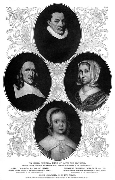 A família Cromwell, 1899 de Unbekannt