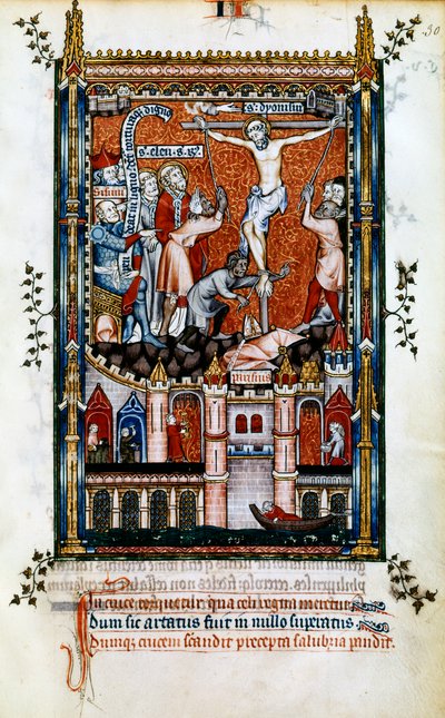 A crucificação de St Denis, 1317 de Unbekannt
