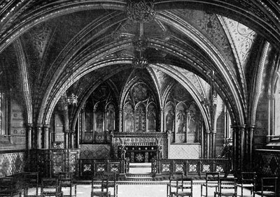 A Capela da Cripta, Westminster, c1920 de Unbekannt