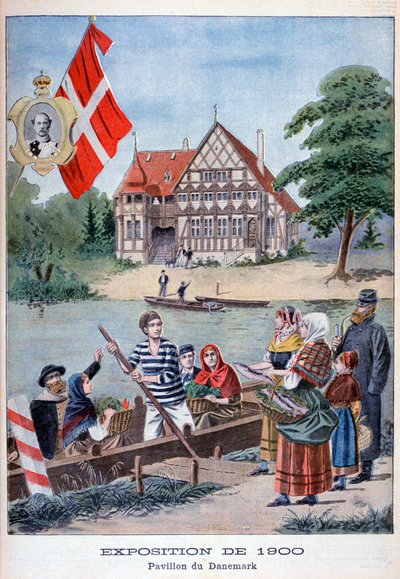 O pavilhão dinamarquês na Exposição Universal de 1900, Paris, 1900 de Unbekannt