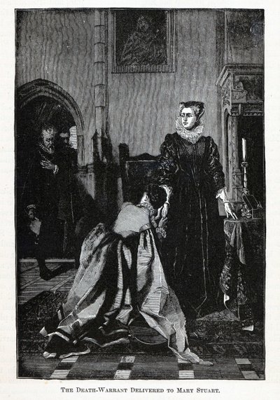 A sentença de morte entregue a Mary Stuart, 1882 de Unbekannt