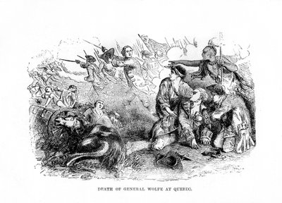 A morte do general Wolfe em Quebec, 1759, 1872 de Unbekannt