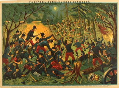 A derrota dos alemães perto de Varsóvia, c. 1915 de Unbekannt