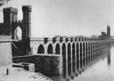 Barragem Delta, Cairo, Egito, c1920s de Unbekannt