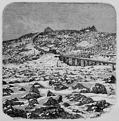 A Casa Depot e Summit, Mount Washington, 1883 de Unbekannt