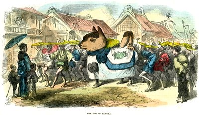 O cão de Himura, Japão, 1872 de Unbekannt
