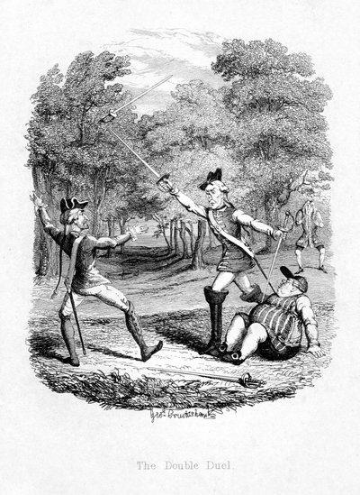 O duelo duplo, 1844 de Unbekannt