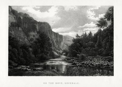 A pomba, Dovedale, Derbyshire, 1896 de Unbekannt