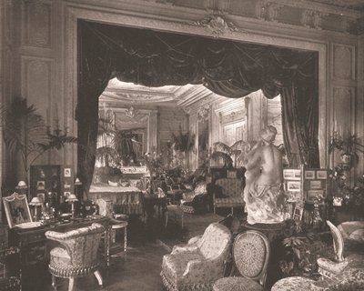 A sala de estar na casa de Sandringham, Norfolk, 1894. de Unbekannt