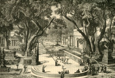 O Dromos em Esparta, restaurado, 1890. de Unbekannt