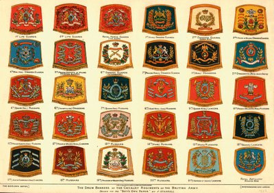 As Bandeiras de Bateria dos Regimentos de Cavalaria do Exército Britânico, 1902 de Unbekannt