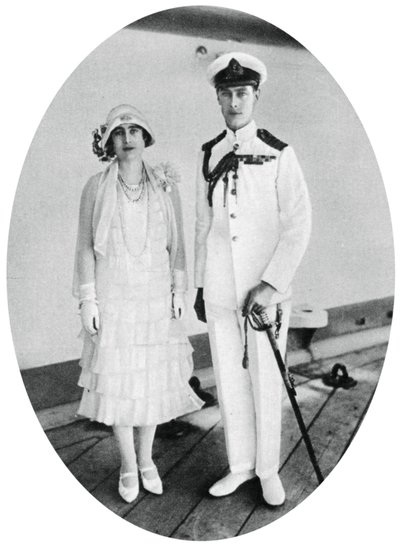 O Duque e a Duquesa de York a bordo do HMS Renown, Malta, 1927, 1937 de Unbekannt