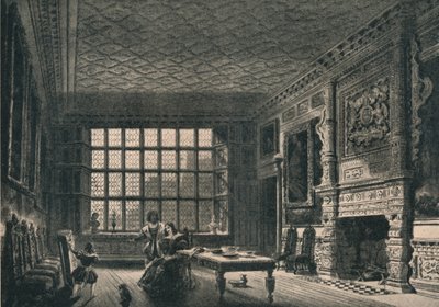 O quarto elisabetano, Abadia de Coombe, Warwickshire, 1915 de Unbekannt