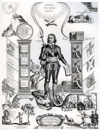 O emblema das distrações inglesas, 1658, 1899 de Unbekannt