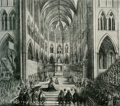 A Entronização do Rei Carlos II, 1902. de Unbekannt