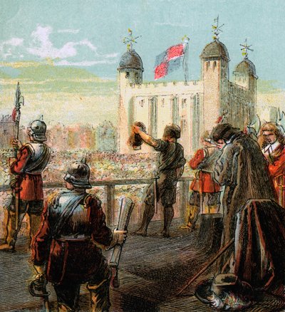 A execução de Lord Strafford, 1641, c1850 de Unbekannt