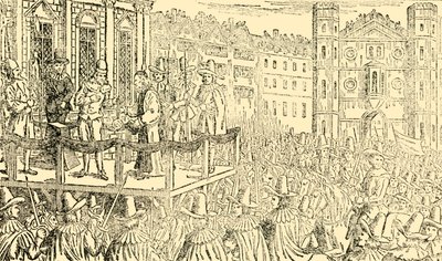 A execução de Charles I. em Whitehall, 30 de janeiro de 1649, c30. de Unbekannt