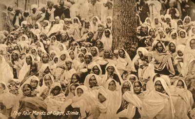 As empregadas domésticas justas de Sippi, Simla, c1918-c1939. de Unbekannt