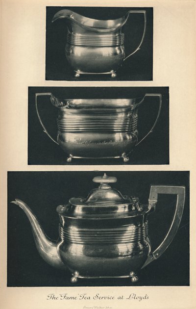 O serviço de chá da fama em Lloyds, c1804, 1928 de Unbekannt