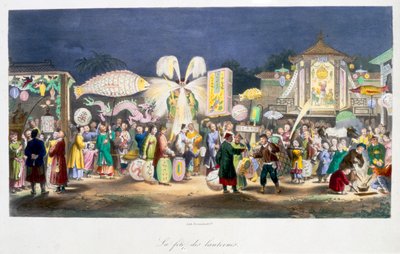 O Festival das Lanternas, China, 1824-1827 de Unbekannt