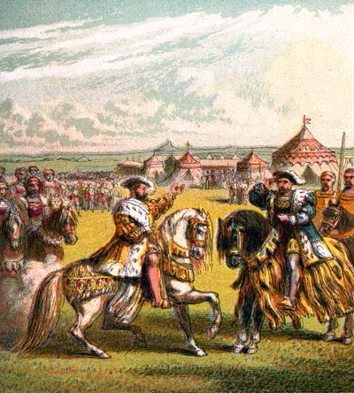 O campo do pano de ouro, 1520, c1850 de Unbekannt
