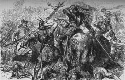 A luta pelo padrão em Pinkie, 10 de setembro de 1547, c1880 de Unbekannt