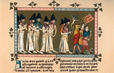 Os flagelantes de Doornik em 1349, 1903 de Unbekannt
