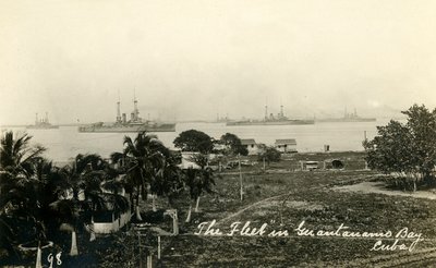 A frota em Guantanamo Bay, Cuba, c1919. de Unbekannt