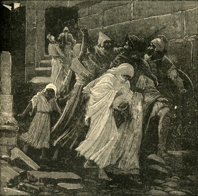A fuga de Zedequias, 1890. de Unbekannt