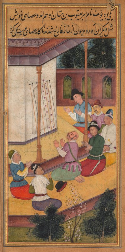 O florescimento de Josephs Rod, de Mirror of Santiness Mirat al-quds ..., 1602-1604. de Unbekannt